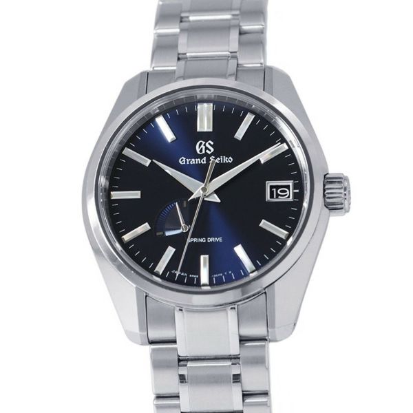 セイコー グランドセイコー スプリングドライブ デイト SBGA375 SEIKO 腕時計 ミッドナイトブルー文字盤