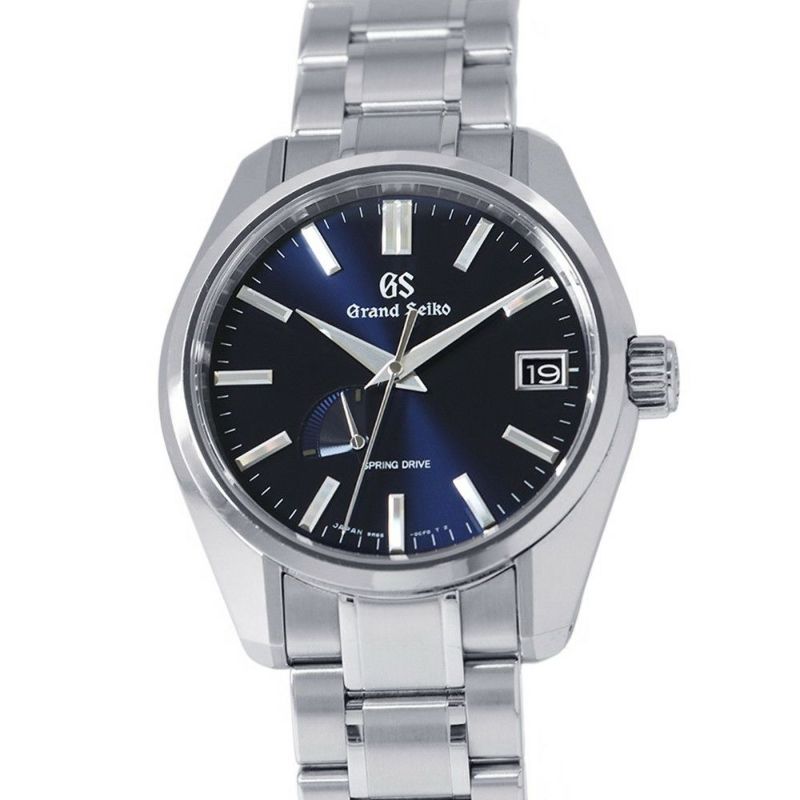 セイコー グランドセイコー スプリングドライブ デイト SBGA375 SEIKO 腕時計 ミッドナイトブルー文字盤
