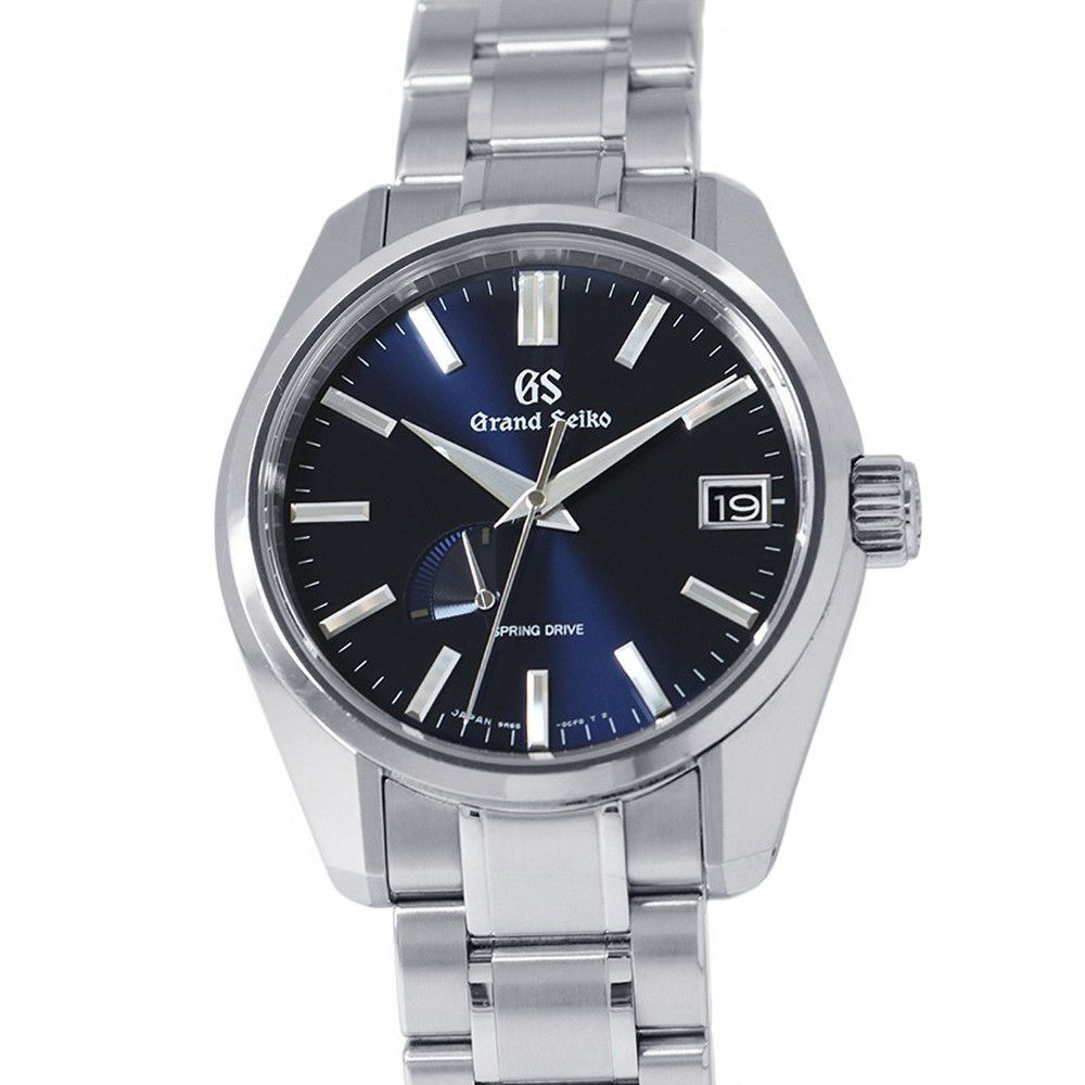 セイコー グランドセイコー スプリングドライブ デイト SBGA375 SEIKO 腕時計 ミッドナイトブルー文字盤