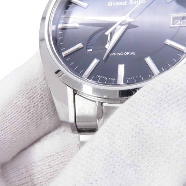 セイコー グランドセイコー スプリングドライブ デイト SBGA375 SEIKO 腕時計 ミッドナイトブルー文字盤