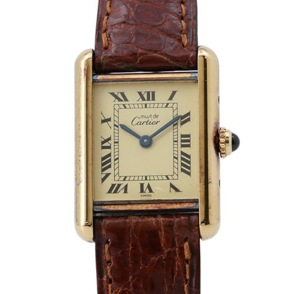 カルティエ マストタンク SM W1003153 Cartier 腕時計 アイボリー文字盤