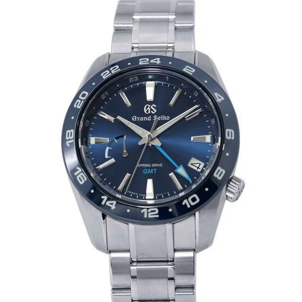 セイコー グランドセイコー スプリングドライブ GMT SBGE255 SEIKO 腕時計 ブルー文字盤