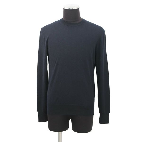 エルメス ニット ロングスリーブ セーター カシミヤ シルク メンズ