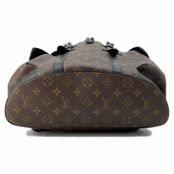 ルイヴィトン リュック モノグラム マカサー クリストファーPM M43735 LOUIS VUITTON ヴィトン バックパック メンズ 黒