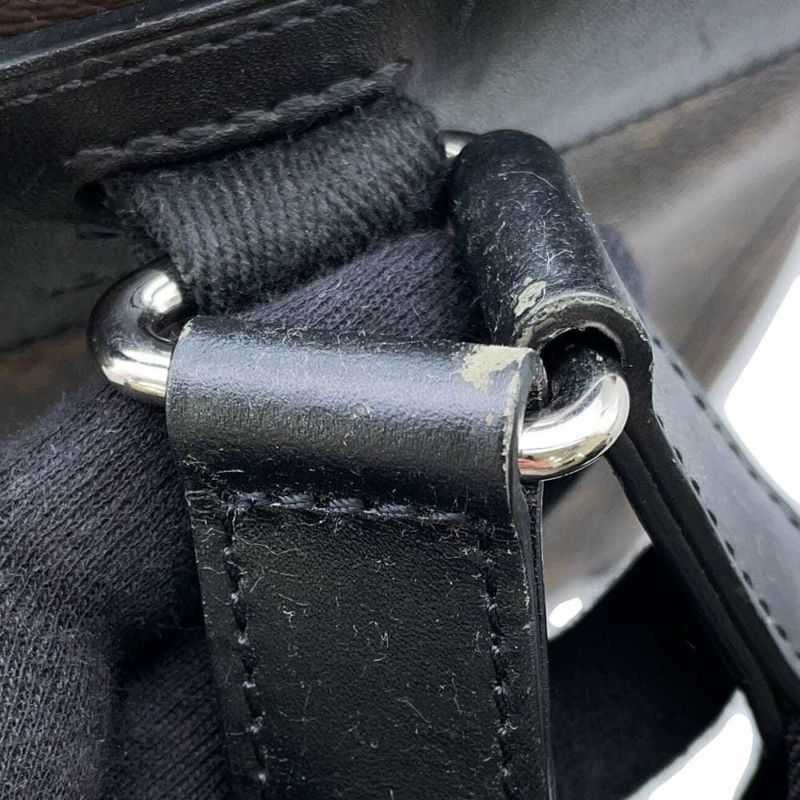 ルイヴィトン リュック モノグラム マカサー クリストファーPM M43735 LOUIS VUITTON ヴィトン バックパック メンズ 黒