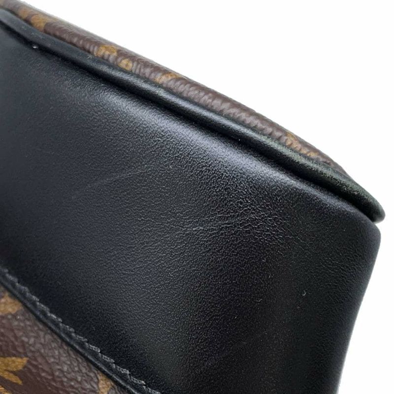 ルイヴィトン リュック モノグラム マカサー クリストファーPM M43735 LOUIS VUITTON ヴィトン バックパック メンズ 黒