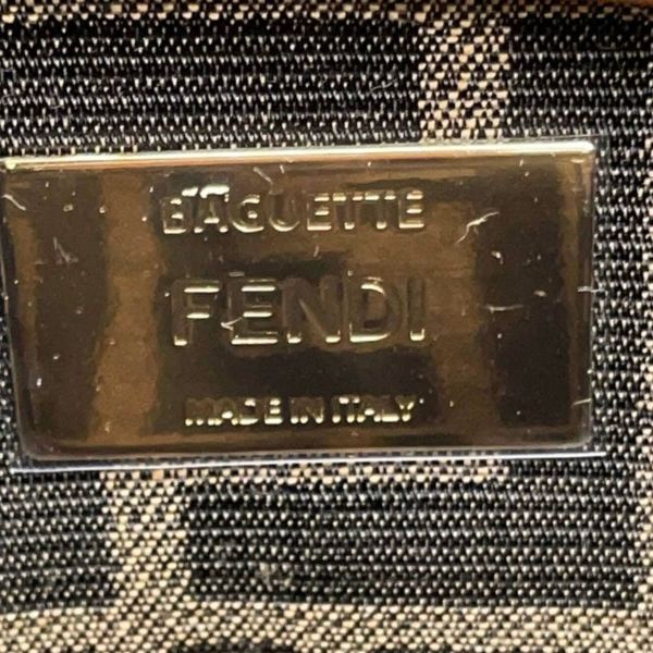 フェンディ ハンドバッグ バゲット マルチポケット レザー 8BR808 FENDI ショルダーバッグ