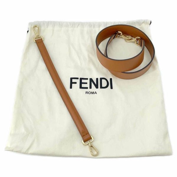 フェンディ ハンドバッグ バゲット マルチポケット レザー 8BR808 FENDI ショルダーバッグ