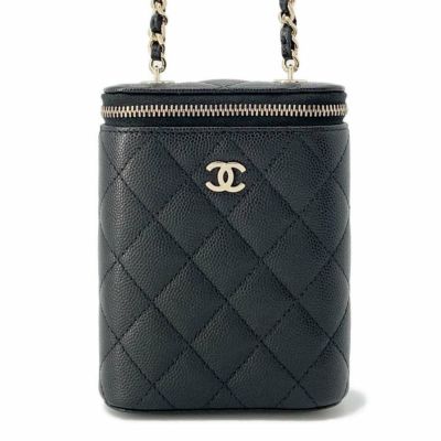 シャネル チェーンショルダーバッグ マトラッセ ココマーク ミニ バニティ キャビアスキン AP1466 CHANEL バッグ 黒 安心保証 |  中古・新品ブランド販売ギャラリーレア公式通販