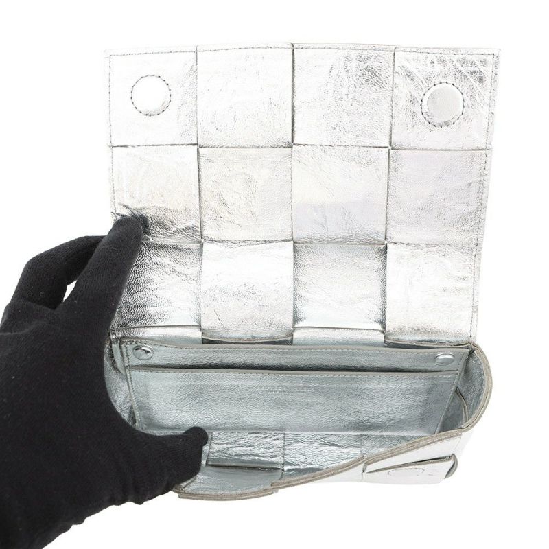 ボッテガヴェネタ ショルダーバッグ マキシイントレチャート カセット ラムスキン 680145 BOTTEGA VENETA