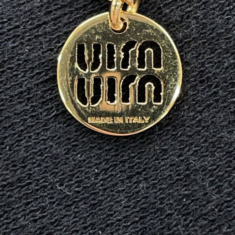 ミュウミュウ ネックレス ロゴ メタル エナメル 5IC096 MIUMIU アクセサリー