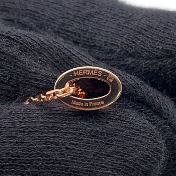 エルメス ネックレス ミニ・ポップアッシュ マロングラッセ/ピンクゴールド金具 HERMES アクセサリー ポップH