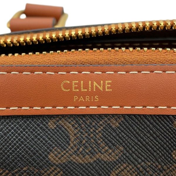 セリーヌ ハンドバッグ トリオンフ ミディアム ボストン PVC 121322 CELINE 2way ブラウン