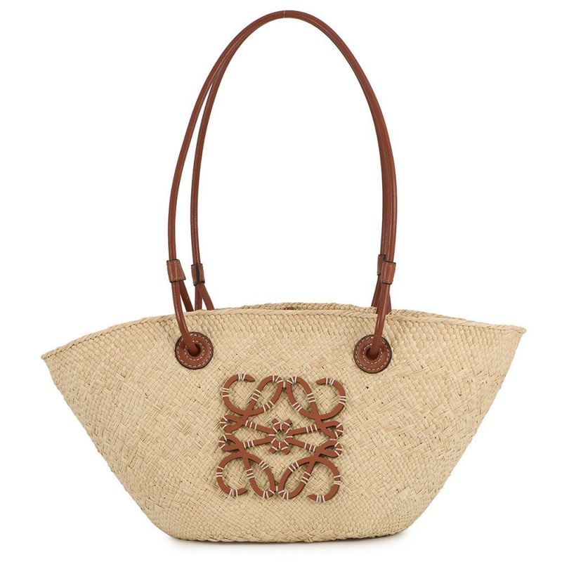 ロエベ ショルダーバッグ アナグラム バスケットバッグ スモール イラカヤシ A223P65X01 かごバッグ