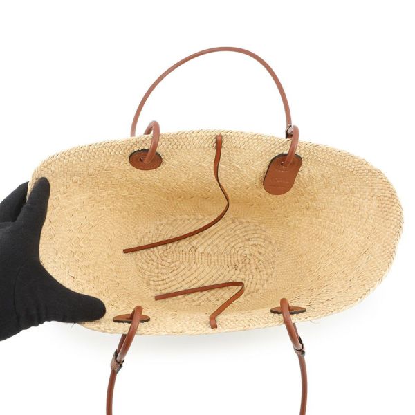 ロエベ ショルダーバッグ アナグラム バスケットバッグ スモール イラカヤシ A223P65X01 かごバッグ