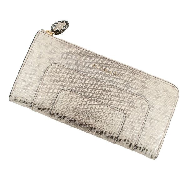 ブルガリ 長財布 セルペンティ フォーエバー ジップウォレット レザー 288057 BVLGARI
