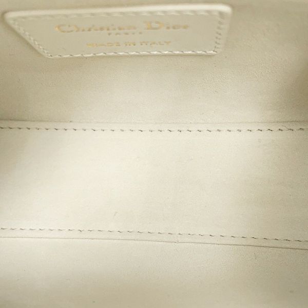 クリスチャン・ディオール ハンドバッグ カナージュ レディディオール ミニ ラムスキン M0505ONUL 2way 白