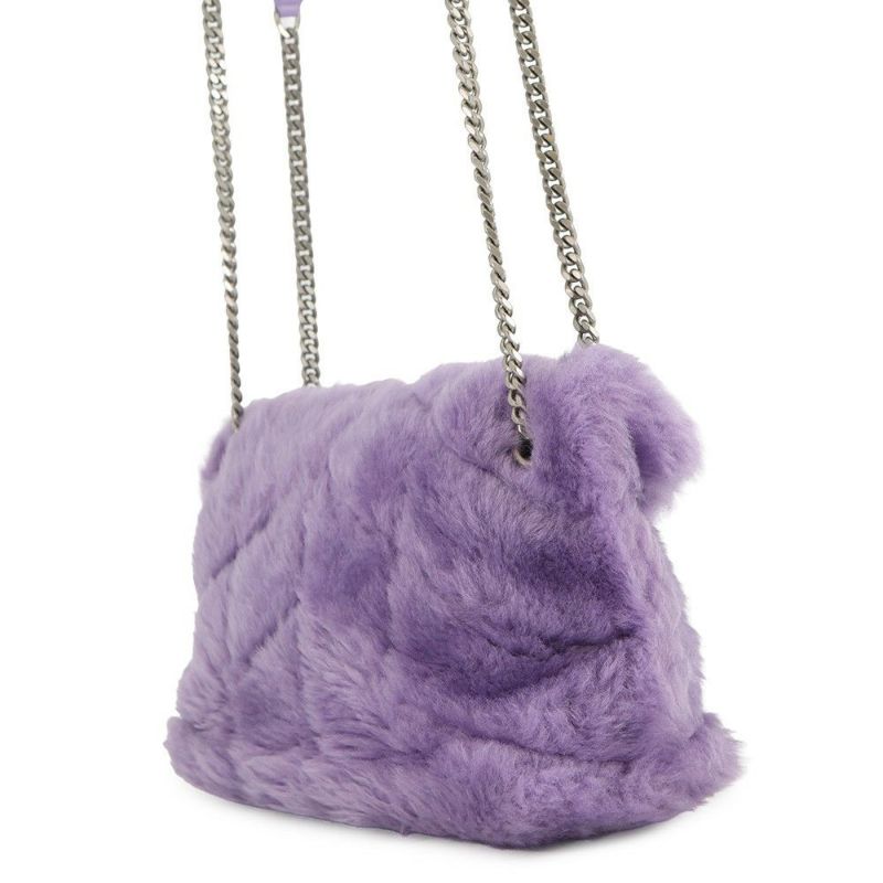 サンローランパリ チェーンショルダー バッグ ルル パファー スモール ファー 577476 SAINT LAURENT PARIS