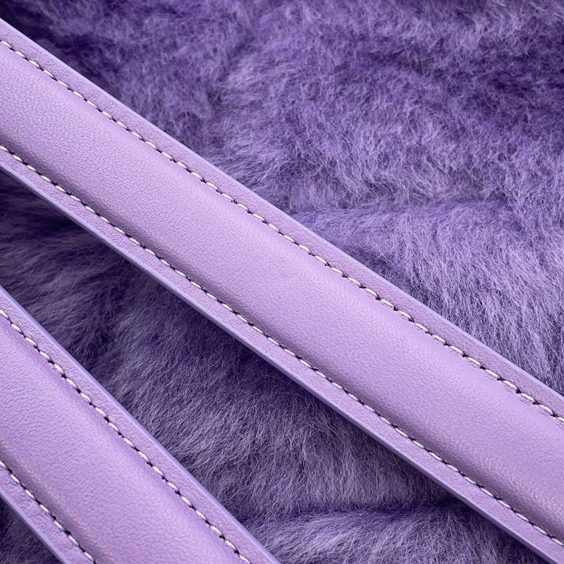 サンローランパリ チェーンショルダー バッグ ルル パファー スモール ファー 577476 SAINT LAURENT PARIS