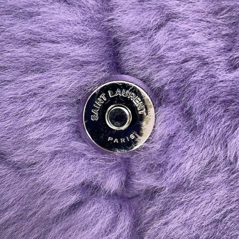 サンローランパリ チェーンショルダー バッグ ルル パファー スモール ファー 577476 SAINT LAURENT PARIS