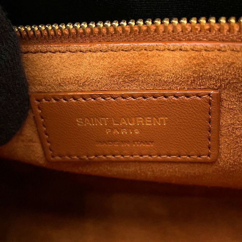 サンローランパリ ショルダーバッグ ル・サンカセット クロコ型押しレザー 657228 SAINT LAURENT PARIS ワンショルダー 黒