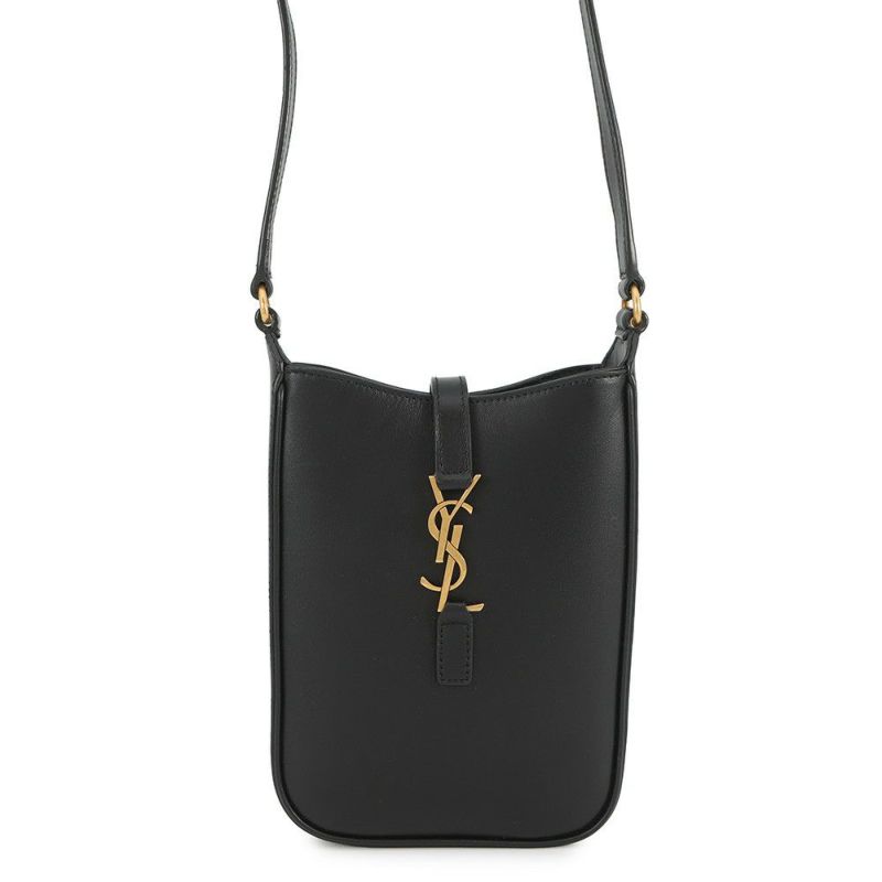 サンローランパリ ショルダーバッグ LE 5 A 7 ミニ バーティカル レザー 735214 SAINT LAURENT PARIS 黒