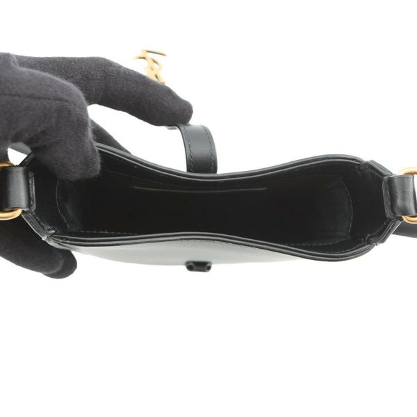 サンローランパリ ショルダーバッグ LE 5 A 7 ミニ バーティカル レザー 735214 SAINT LAURENT PARIS 黒