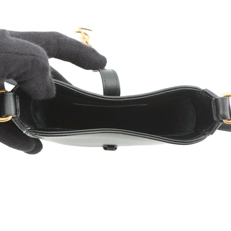 サンローランパリ ショルダーバッグ LE 5 A 7 ミニ バーティカル レザー 735214 SAINT LAURENT PARIS 黒