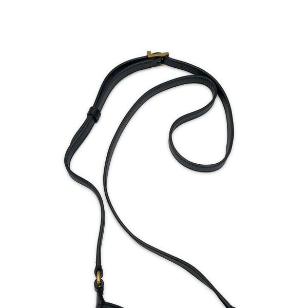 サンローランパリ ショルダーバッグ LE 5 A 7 ミニ バーティカル レザー 735214 SAINT LAURENT PARIS 黒