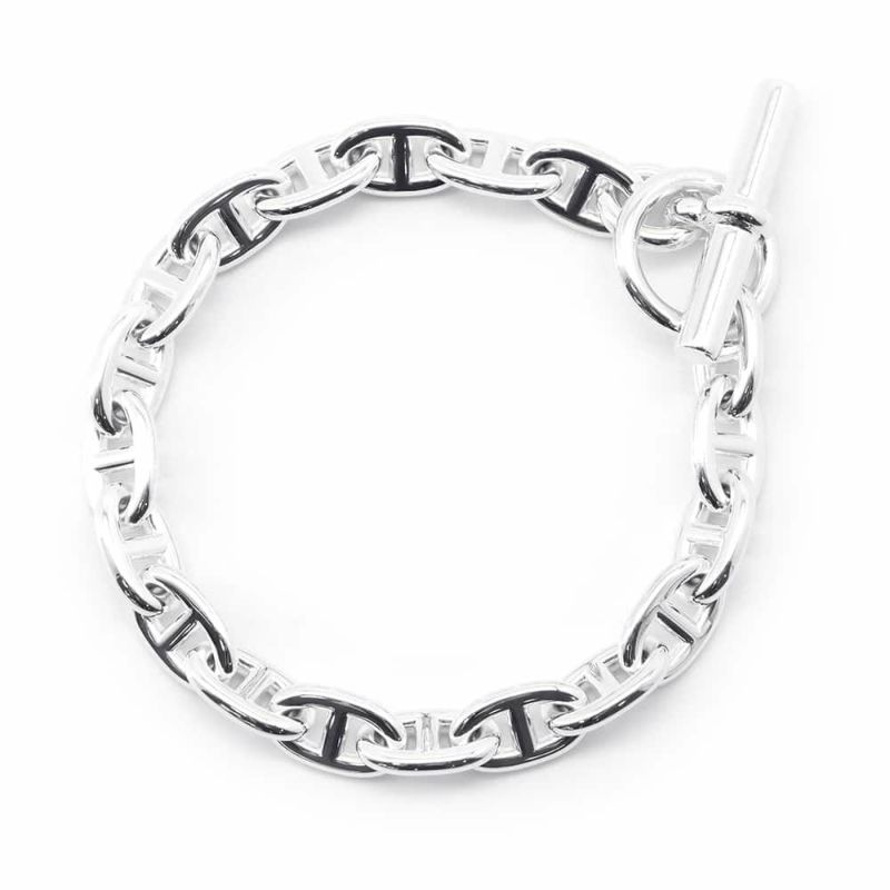 エルメス ブレスレット シェーヌダンクルMM 19コマ SV925シルバー HERMES ジュエリー