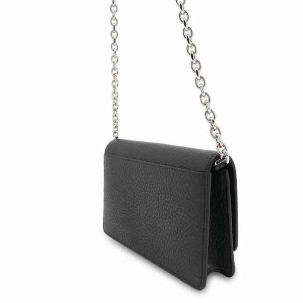 メゾンマルジェラ チェーンウォレット ４ステッチ グレインレザー SA3UI0008 Maison Margiela 財布 黒