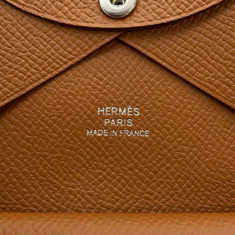 エルメス コインケース カルヴィ デュオ ゴールド/シルバー金具 エプソン B刻印 HERMES 財布