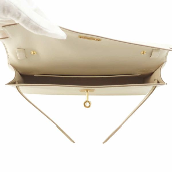 エルメス クラッチバッグ ケリーエラン クレ/ゴールド金具 エプソン W刻印 HERMES ショルダーバッグ