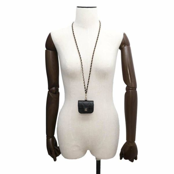 シャネル AirPods Proケース マトラッセ ココマーク キャビアスキン AP1739 エアポッズケース 黒