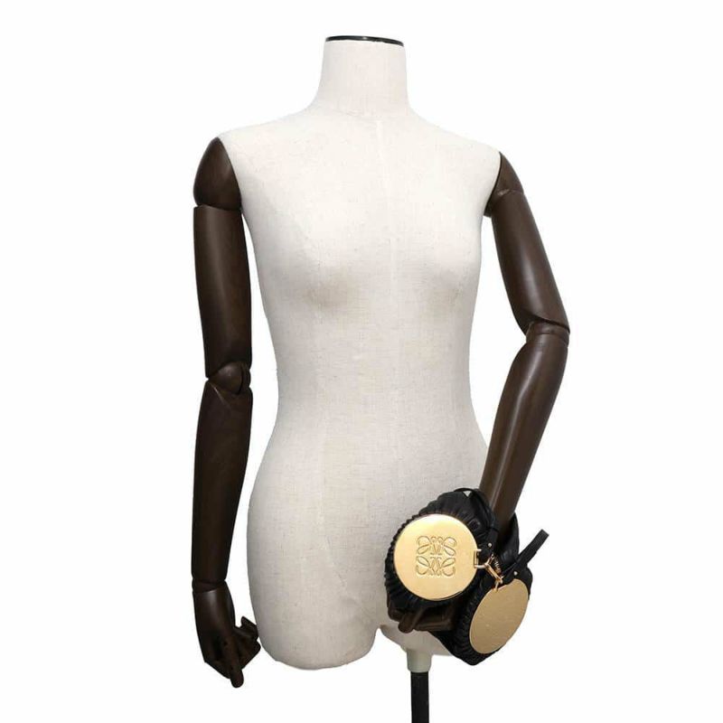 ロエベ ハンドバッグ ブレスレット ポーチ C912P84X02 LOEWE 2wayクラッチバッグ 黒