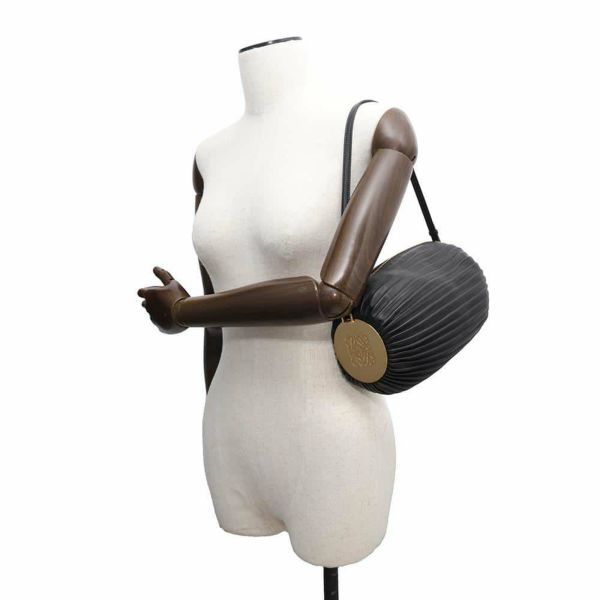 ロエベ ハンドバッグ ブレスレット ポーチ C912P84X02 LOEWE 2wayクラッチバッグ 黒