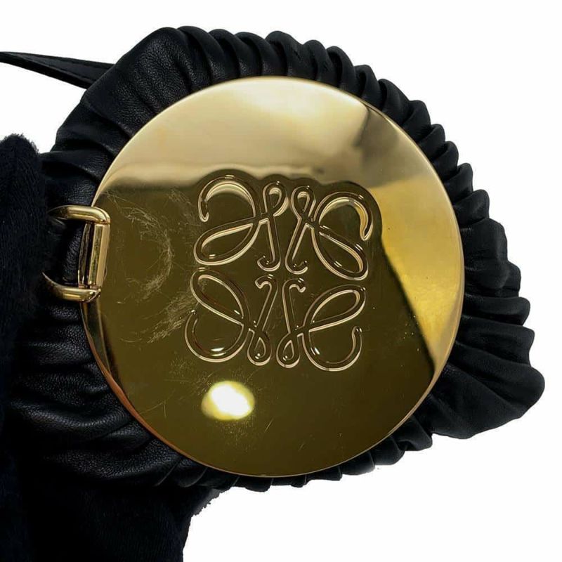 ロエベ ハンドバッグ ブレスレット ポーチ C912P84X02 LOEWE 2wayクラッチバッグ 黒