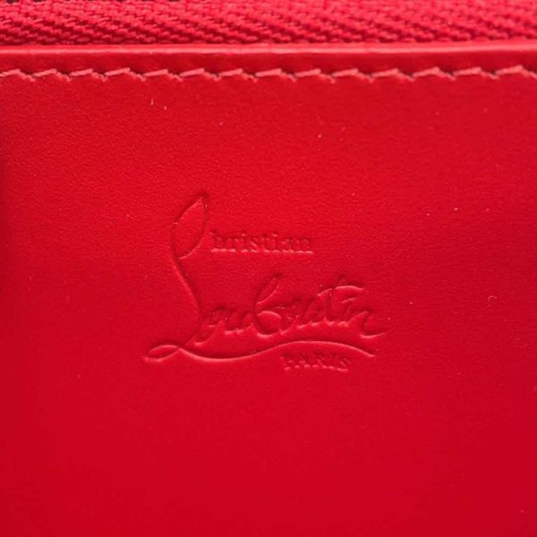 クリスチャン・ルブタン 長財布 パネトーネ スパイク スタッズ レザー 1175099 Christian Louboutin 黒