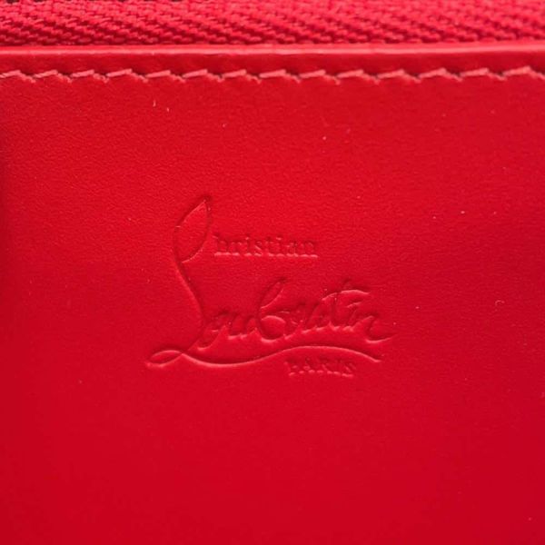 クリスチャン・ルブタン 長財布 パネトーネ スパイク スタッズ レザー 1175099 Christian Louboutin 黒
