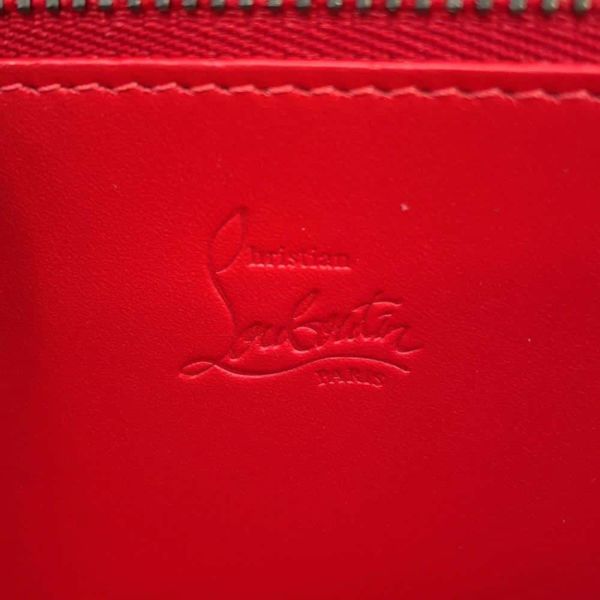 クリスチャン・ルブタン 長財布 パネトーネ スパイク スタッズ レザー 1175099 Christian Louboutin 黒