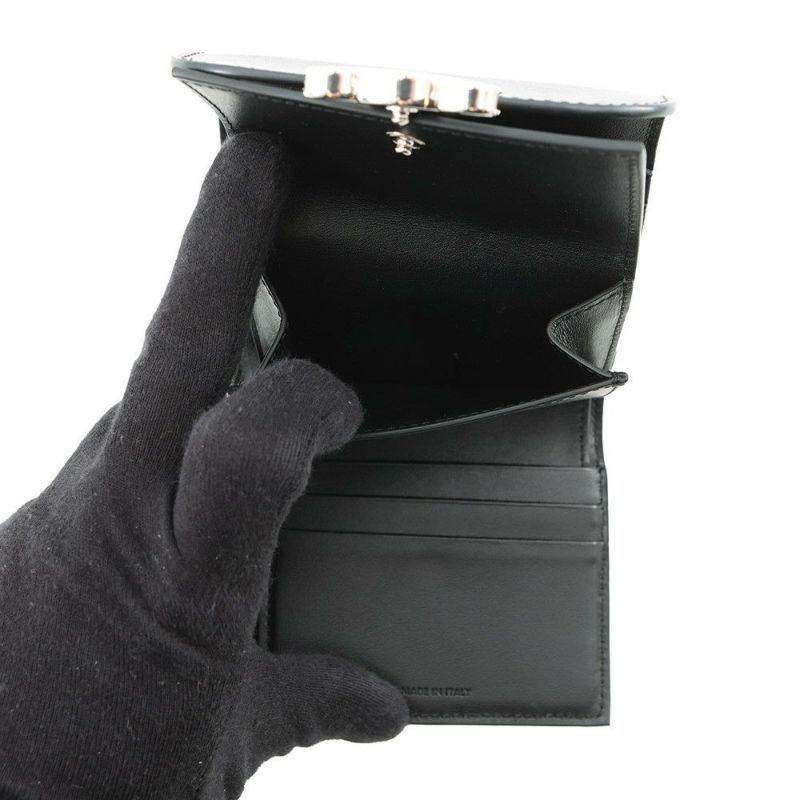 セリーヌ 三つ折り財布 トリオンフ スモール フラップウォレット 10D783DPV.38SI CELINE 黒