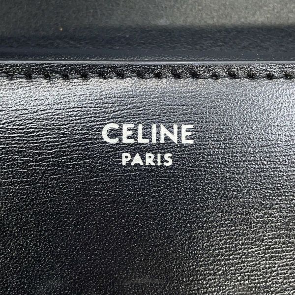 セリーヌ 三つ折り財布 トリオンフ スモール フラップウォレット 10D783DPV.38SI CELINE 黒