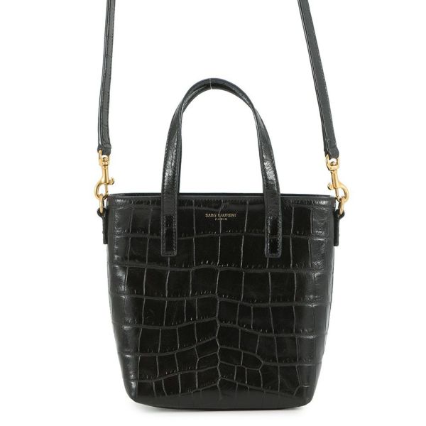 サンローランパリ ハンドバッグ ミニトイ ショッピング 712367 SAINT LAURENT PARIS 2way 黒