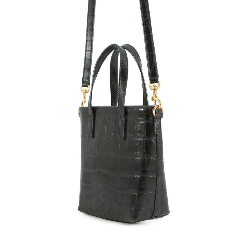 サンローランパリ ハンドバッグ ミニトイ ショッピング 712367 SAINT LAURENT PARIS 2way 黒