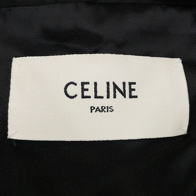 セリーヌ コート カシミヤ タキシードコート レディースサイズ34 2M02B6700 CELINE 黒