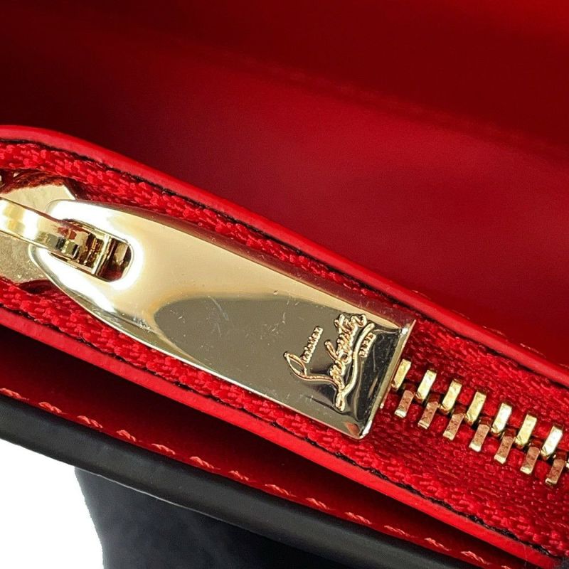 クリスチャン・ルブタン チェーンウォレット LOUBI54 ヒョウ柄 レザー 3235267 Christian Louboutin 長財布