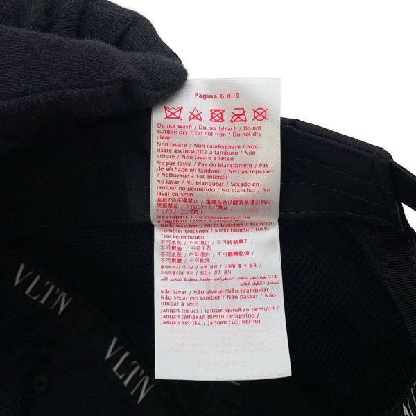 ヴァレンティノ・ガラヴァーニ キャップ VLTNロゴ キャップ ナイロン 3Y2HDA10QYK VALENTINO 帽子 黒