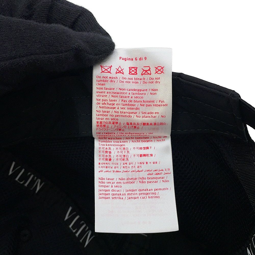 ヴァレンティノ・ガラヴァーニ キャップ VLTNロゴ キャップ ナイロン 3Y2HDA10QYK VALENTINO 帽子 黒