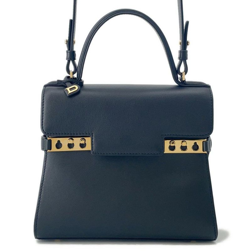 デルヴォー ハンドバッグ タンペートPM レザー AA0505AAX099ZDO 2way 黒