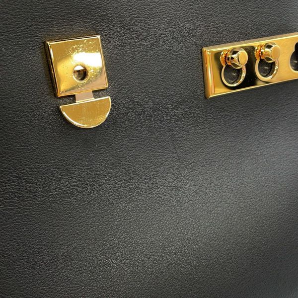 デルヴォー ハンドバッグ タンペートPM レザー AA0505AAX099ZDO 2way 黒